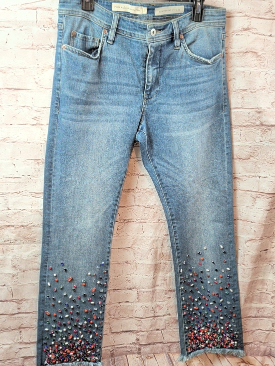Pilcro and the Letterpress Denim - Pilcro And The Letterpress Light Blue Embellished Jeans Size 29